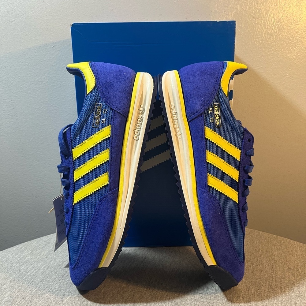 Adidas Originals SL 72 RS Semi Lucid Blue Pure Sulfur NBY Men' Size 11.5 JH5102‍ - Picture 8 of 11